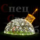 Светодиодная фигура "Елочный шар" теплый белый