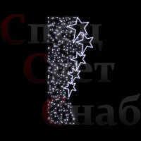 Светодиодная консоль Звездный занавес Белая