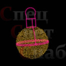 Светодиодная фигура "Елочный шар" 2,5м. Тепло-белый
