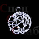 Светодиодная фигура "Елочный шар экзо" 1,1м Белый